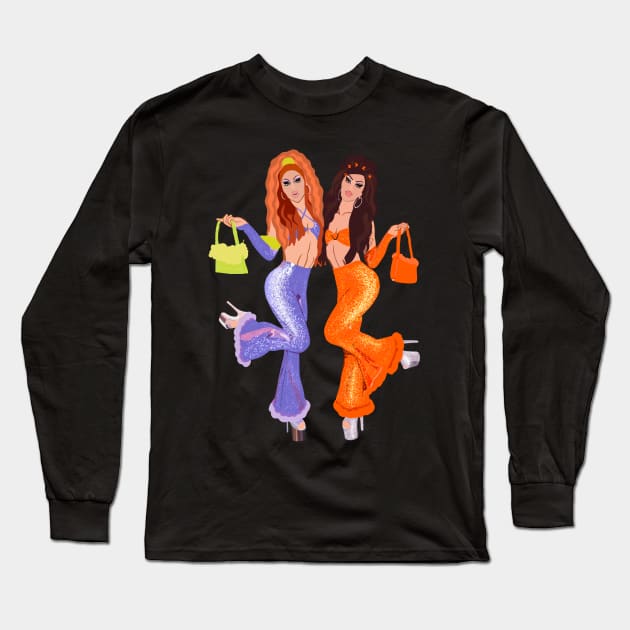 Sugar and Spice Long Sleeve T-Shirt by KaiVerroDesigns